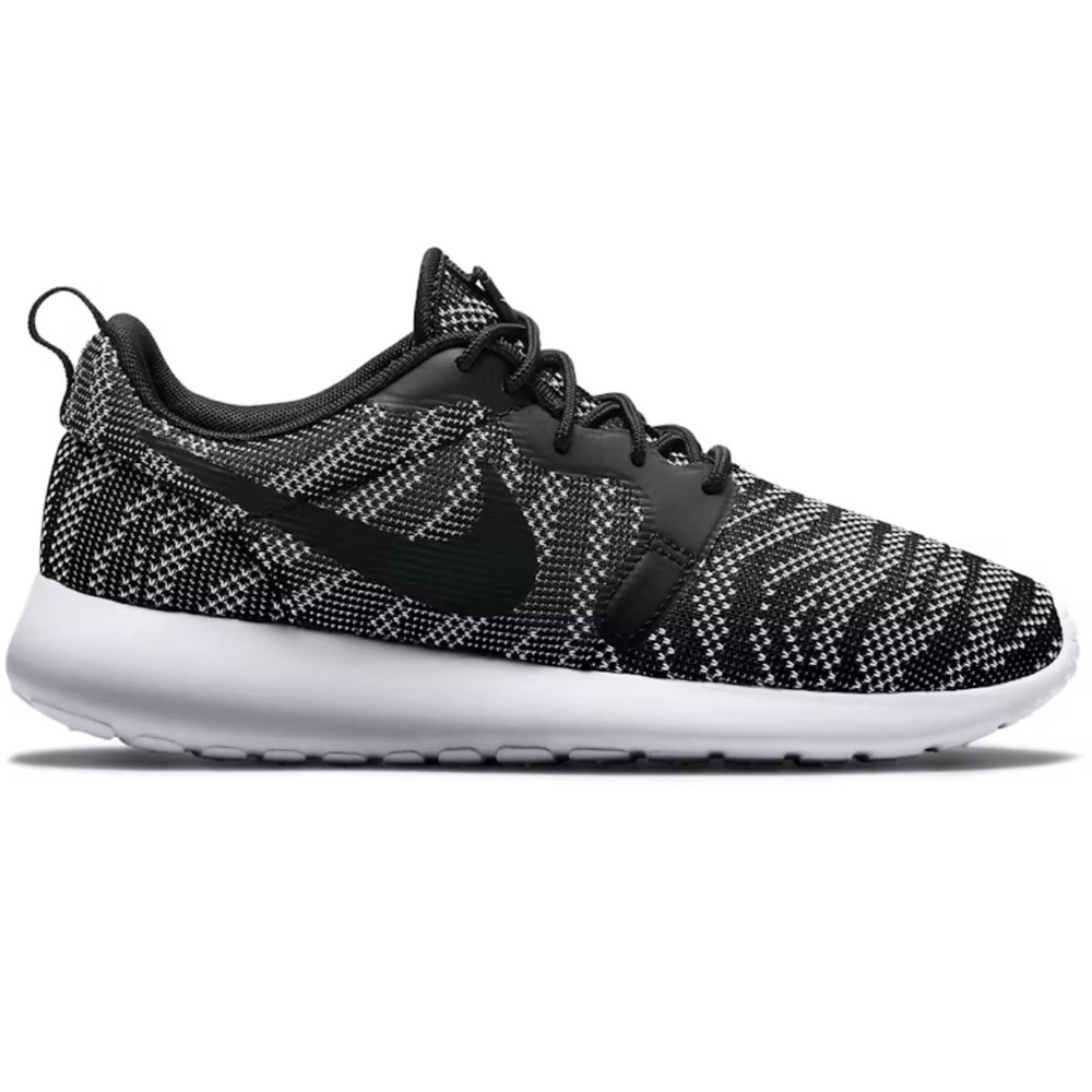 Nike Roshe Run Knit Jacquard White & Black